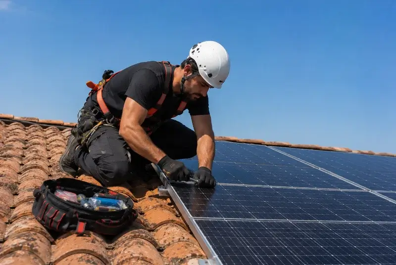 Maintenance et monitoring de panneaux solaires à Rochefort-en-Valdaine