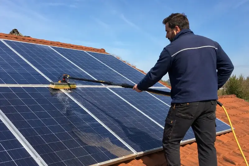 Nettoyage et entretien de panneaux solaires à Rochefort-en-Valdaine